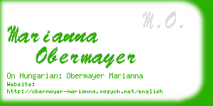 marianna obermayer business card